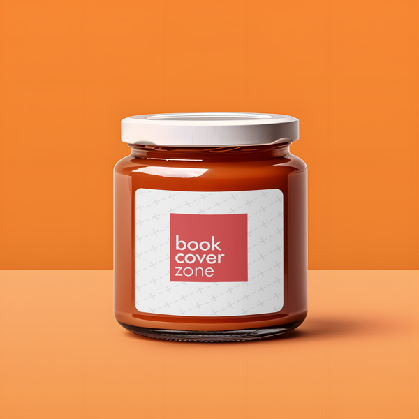 Transparent Glass Jar Label Mockup