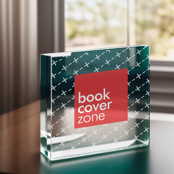 Transparent Square Glass Case Mockup