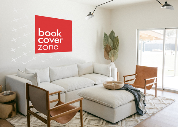 Modern Living Room Wall Decal Mockup