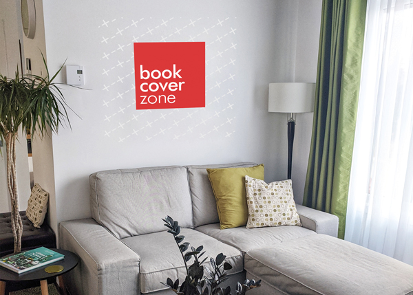 Wall Decal Mockup in Modern Living Room