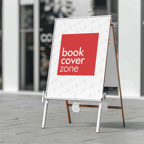 White Sandwich Board Mockup for Corporate Programs