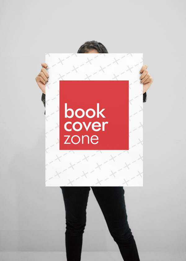 A2 Paper Mockup with Woman