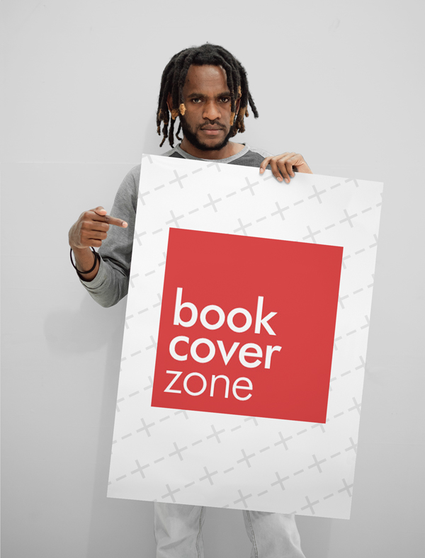 Paper Mockup Held by a Person