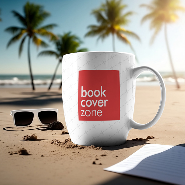 AI Mockup of White Coffee Mug with Realistic Reflections