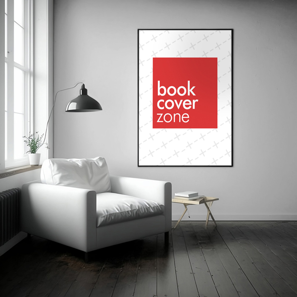 Mockup of a Blank Poster in Living Room