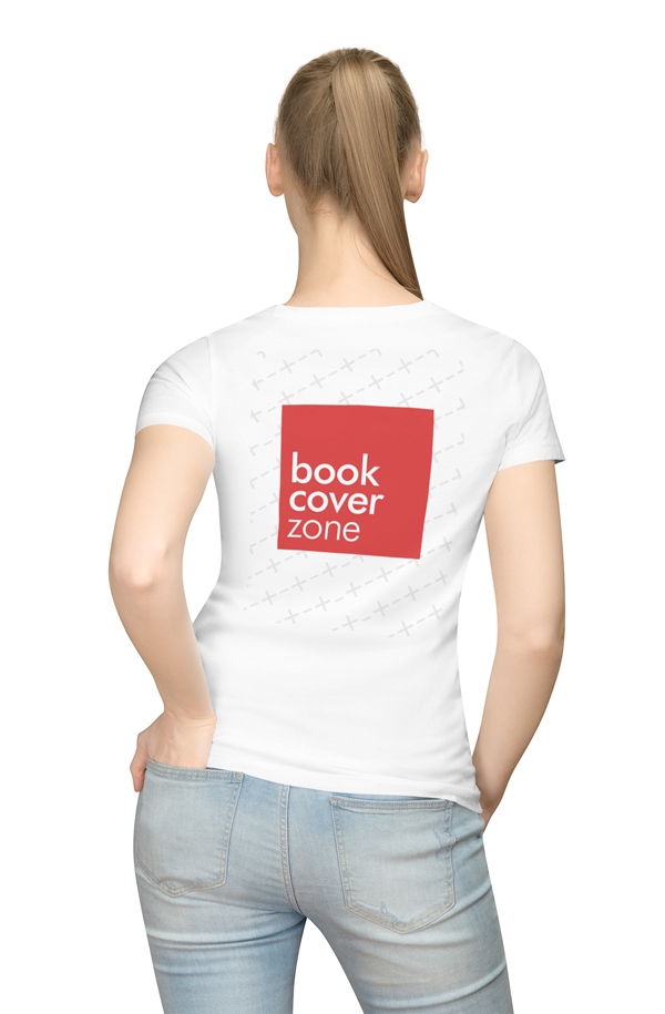 Back Side T-Shirt Mockup with Slim Woman