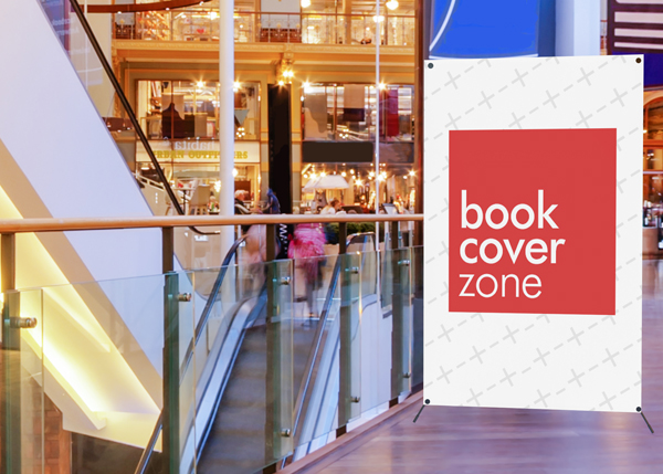 Banner Mockup Beside Escalator