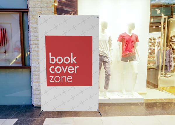 Clothing Store Entrance Banner Mockup