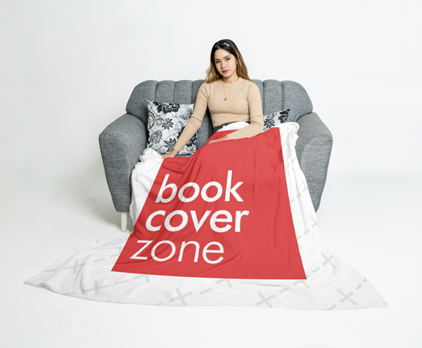 Blanket Mockup Featuring a Young Woman