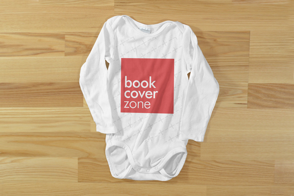 Baby Bodysuit Front View Mockup