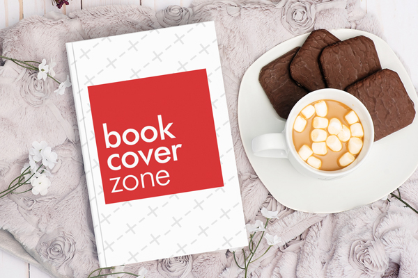 Book Cover Mockup on Bed