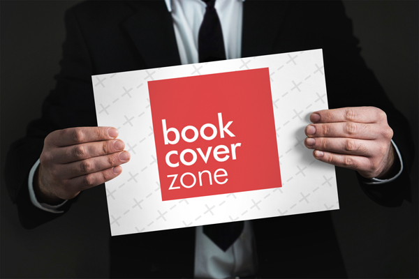 Businessman Holding Blank A4 Paper Sign Mockup