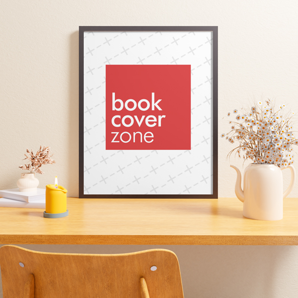 Canvas Mockup on Desk Presentation