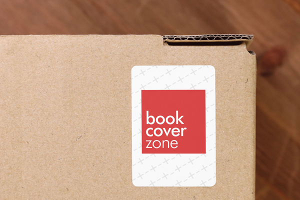 3D Cardboard Box Mockup with Sticker Label