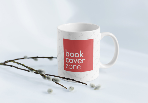 Ceramic Coffee Mug with Decorative Willow Branches