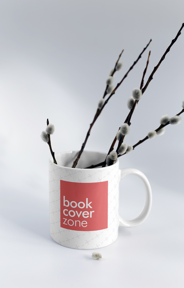 Ceramic Coffee Mug with Willow Branches
