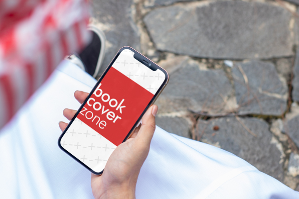 Close-Up iPhone Mockup with Man Browsing