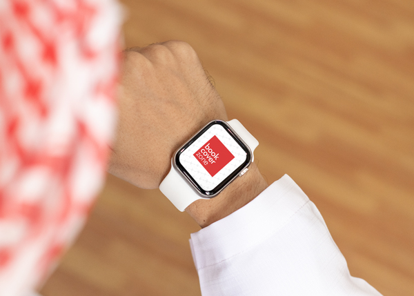 Close-Up Smartwatch Mockup