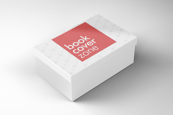 3D Closed Lid Shoe Box Mockup
