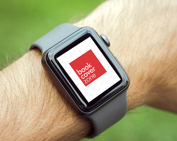 Closeup Apple Watch Screen Mockup