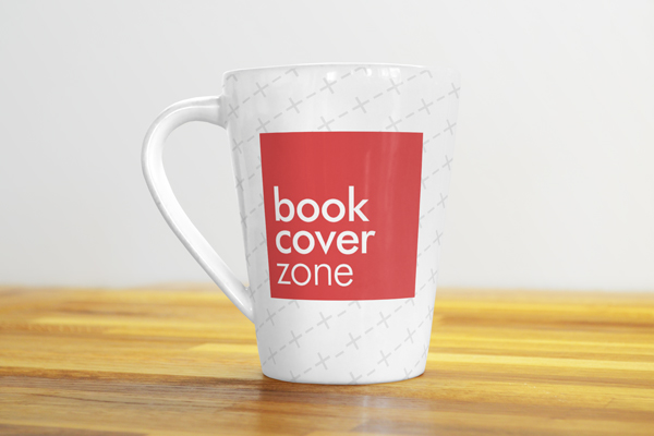 Coffee Mug on Wood Background