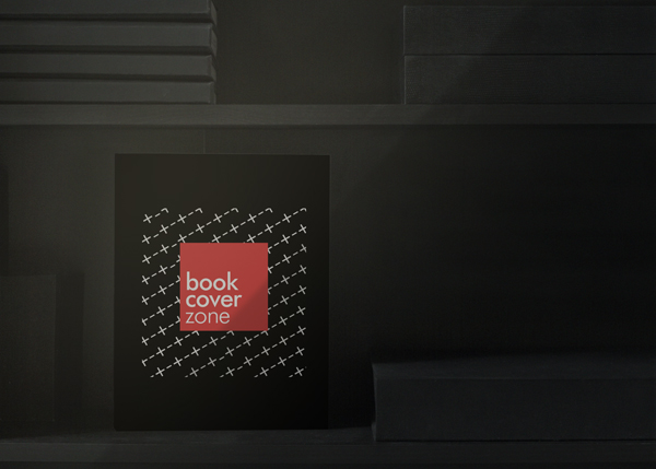 Dark Logo Mockup on Book Cover