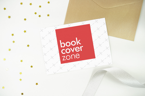 5x7 Greeting Card with Envelope and Decorative Stars