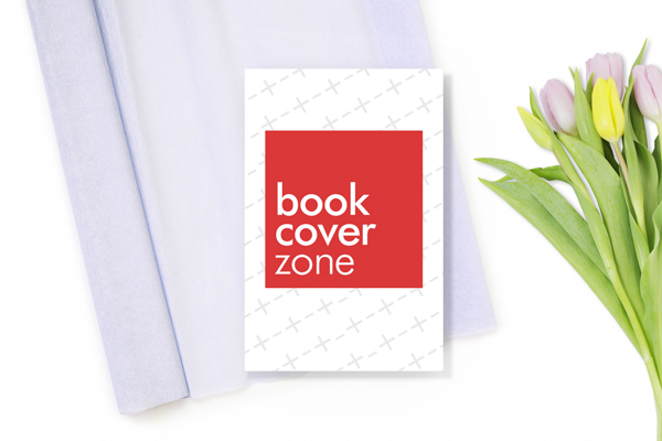 Greeting Card on Wrapping Gift Paper Mockup