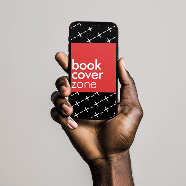 iPhone Mockup Generator Held by Black Hand