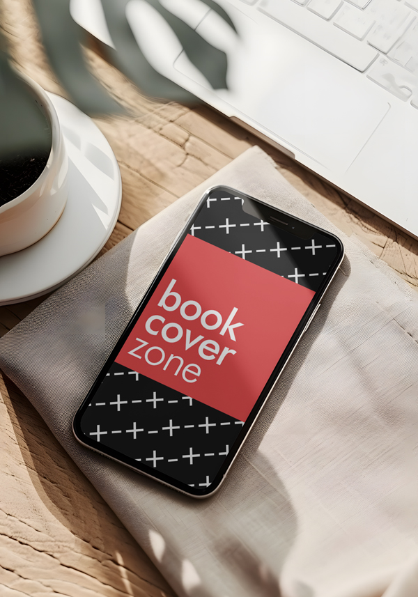 iPhone Mockup on Wooden Background