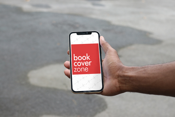 iPhone Mockup with Black Hand