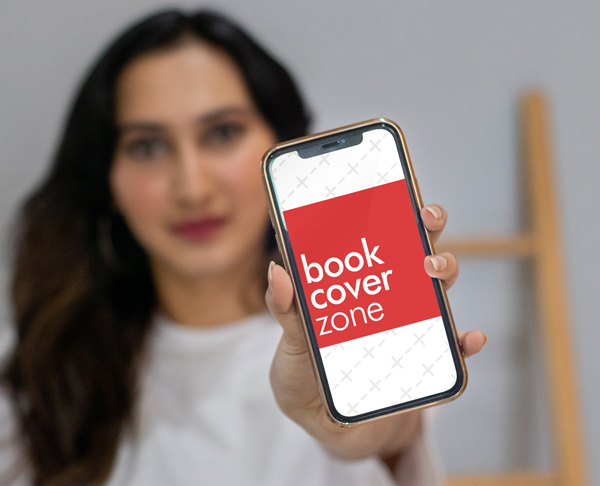 iPhone Mockup with Woman Showing Screen Content