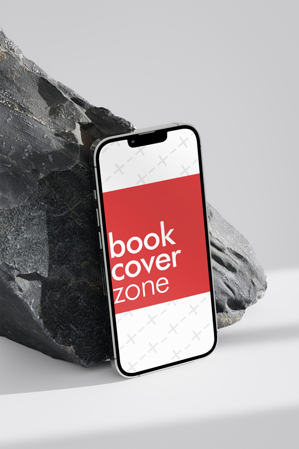 iPhone on Rock Mockup