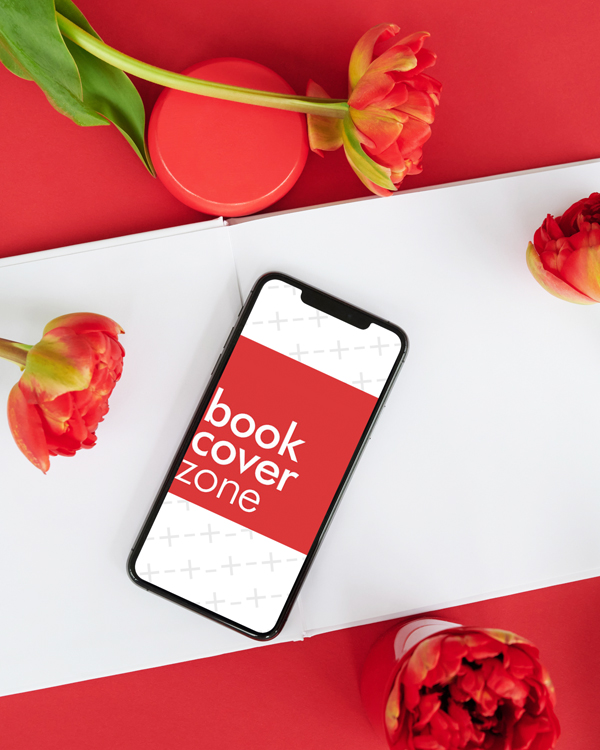 iPhone on Book Mockup