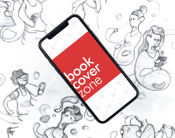 iPhone XS on Paper Sketch Background