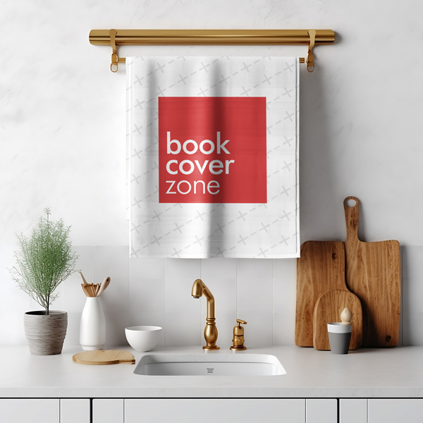 Kitchen Towel Mockup Hanging