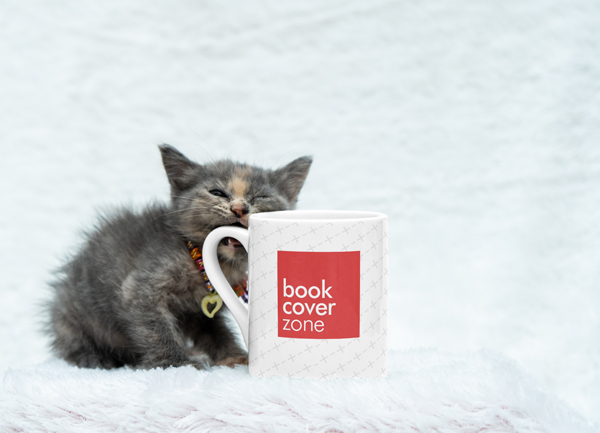 Kitten Biting the Mug Mockup