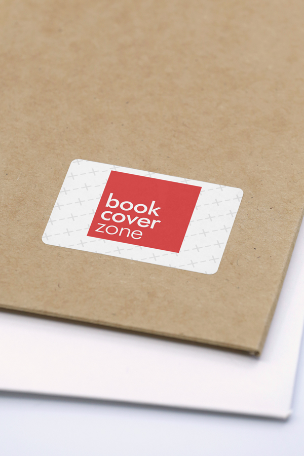 Kraft Mailer Envelope with Sticker Label Mockup