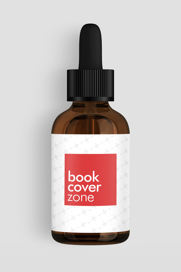 3D Amber Glass Dropper Bottle Mockup