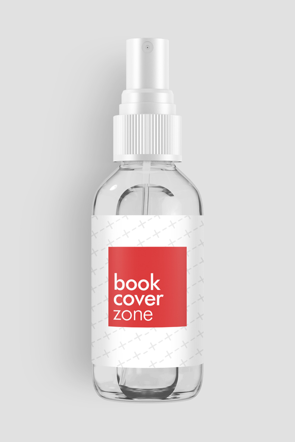 3D Clear Glass Spray Bottle Mockup