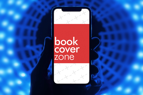 iPhone X Mockup on Dark Blue Background