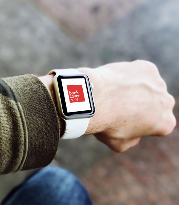 Man Wearing Apple Watch Outdoors Mockup