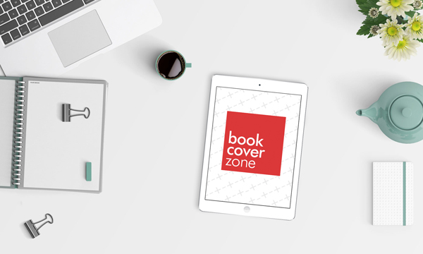 White iPad Mockup on Office Desk