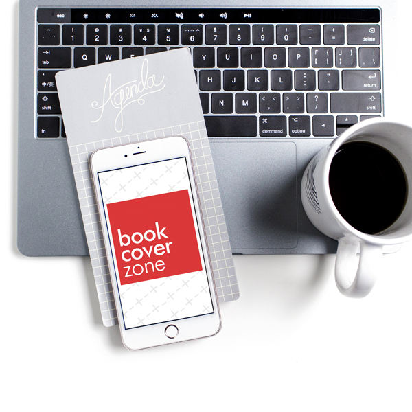 iPhone Mockup on MacBook Keyboard