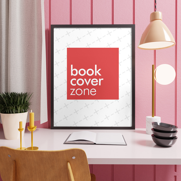 Canvas Mockup on Desk