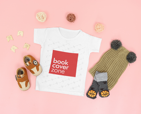 Flat Lay Baby Shirt Mockup