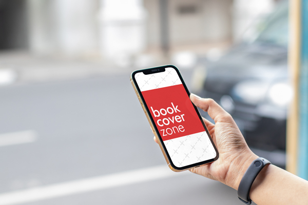 Gold iPhone Mockup with Black Car Background