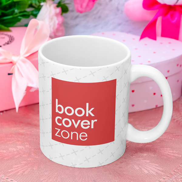 Mockup of a Mug on a Tablecloth