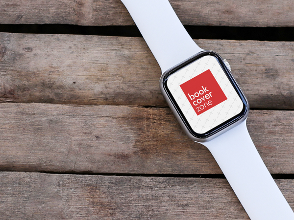 Smartwatch Mockup on Bamboo Flooring