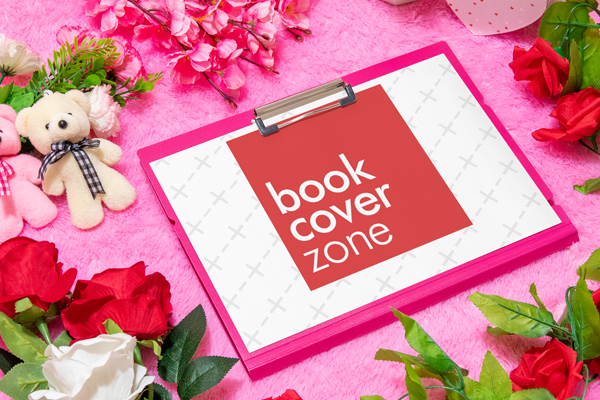 A4 Paper Mockup on Pink Map